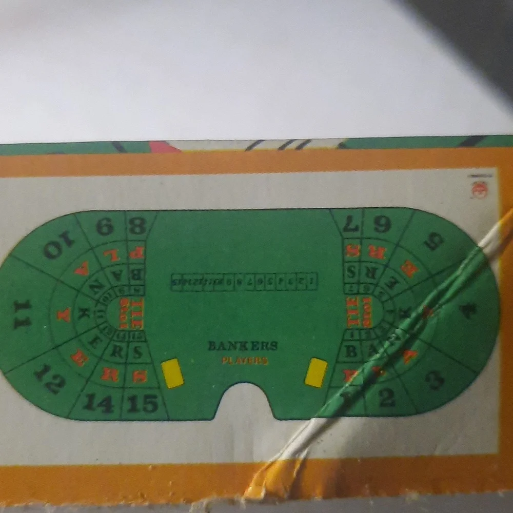 Vintage Mini Casino dice and card games